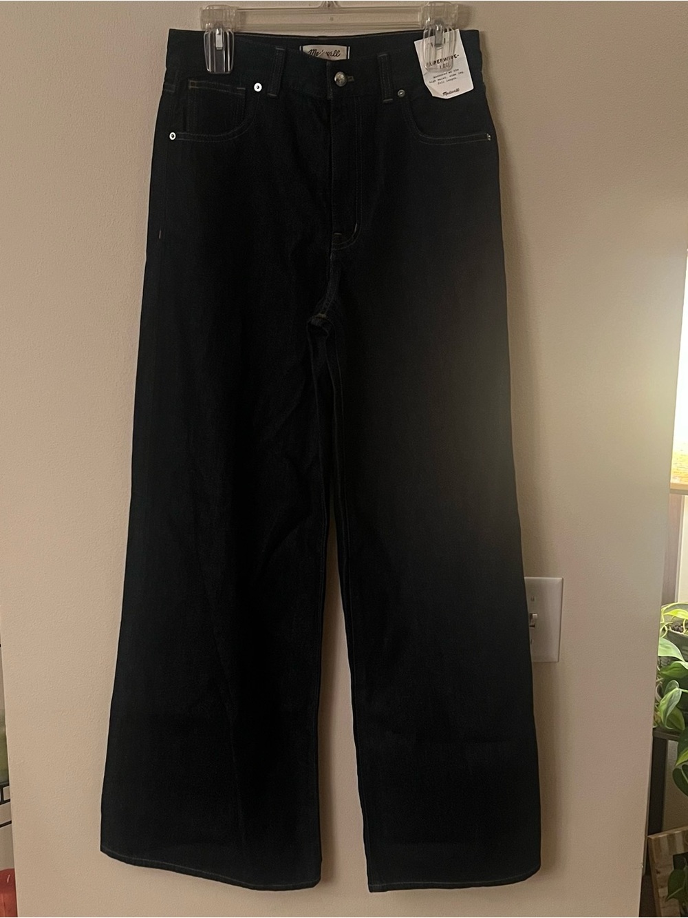 NEW Madewell Superwide-Leg Jeans in Essex Wash Rigid Size 27 NWT - Picture 6 of 10